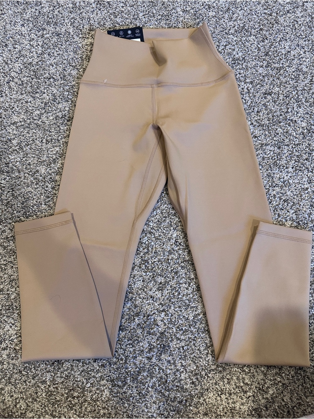 Aritzia High-Rise Leggings in Nude Tan